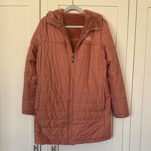 The North Face Women's Long Hooded Puffer Coat - Dusty Rose